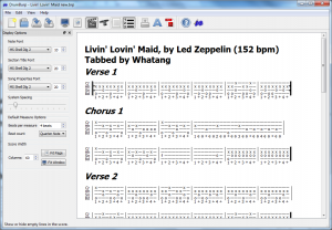 DrumBurp without empty tab lines